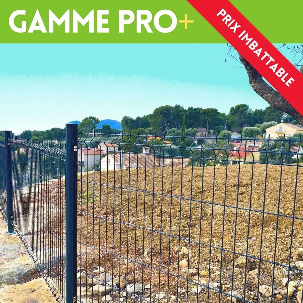 Kit Grillage Rigide - Gamme Pro Plus - Panneau - Poteau - Soubassement